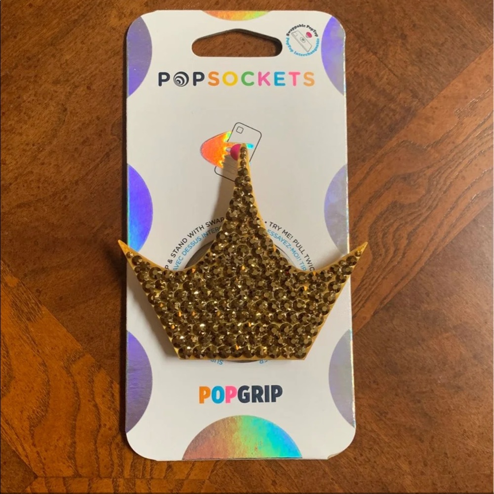 Disney Princess Crown Popsocket Castle Crystals